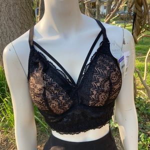 Parfait Black Lace 40DD bra bralette NWOT